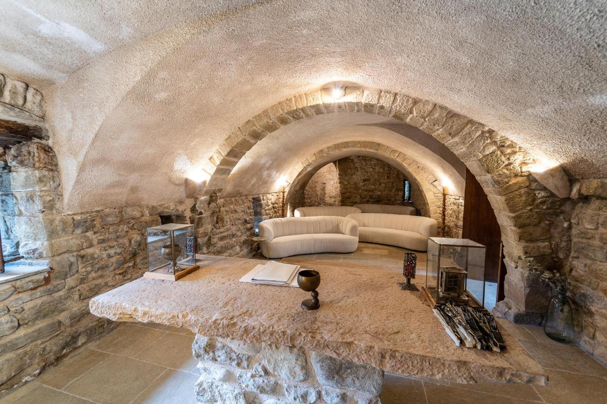 Sant Miquel de Campmajor Castell In Gironaヴィラ エクステリア 写真