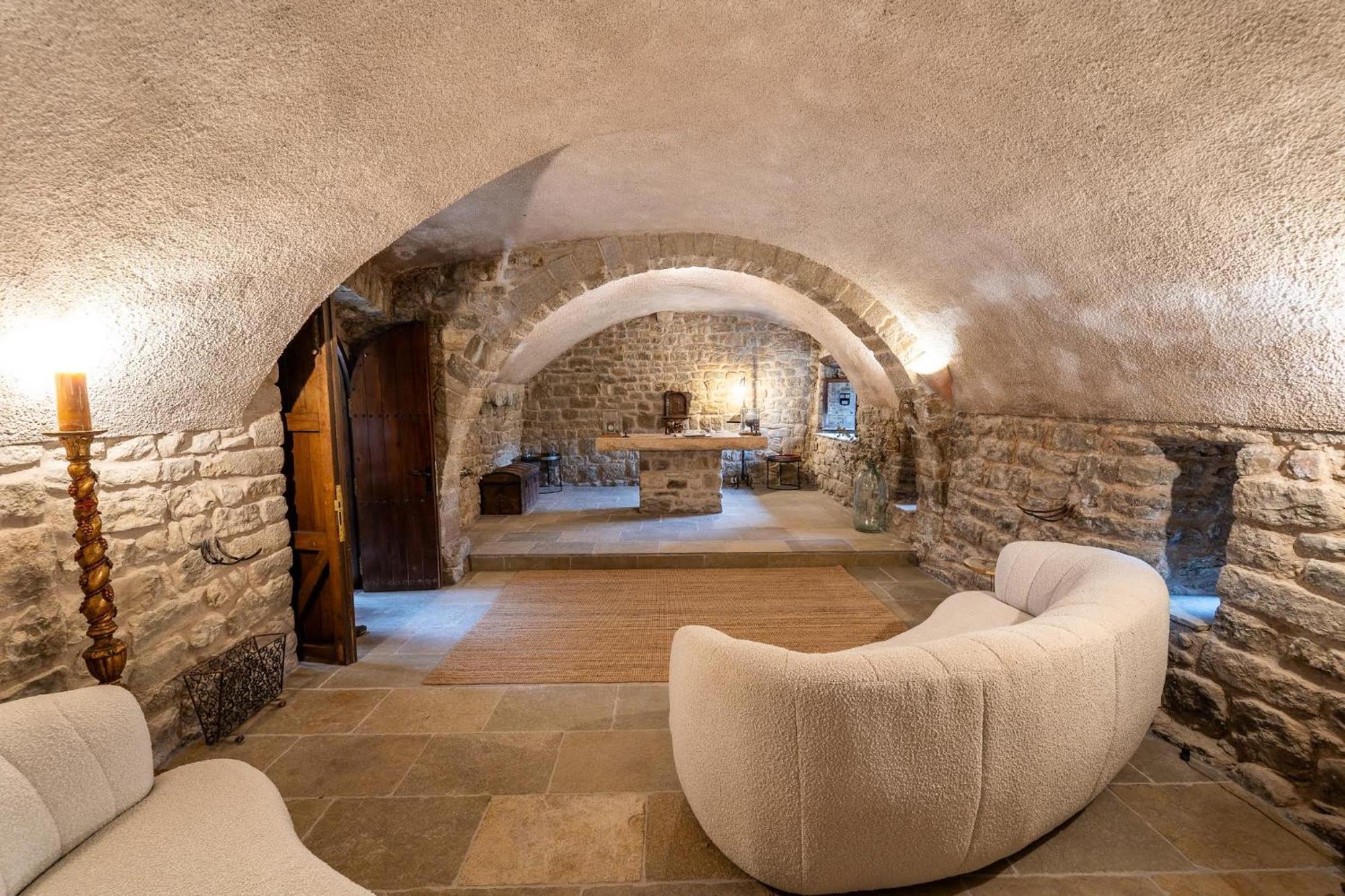 Sant Miquel de Campmajor Castell In Gironaヴィラ エクステリア 写真