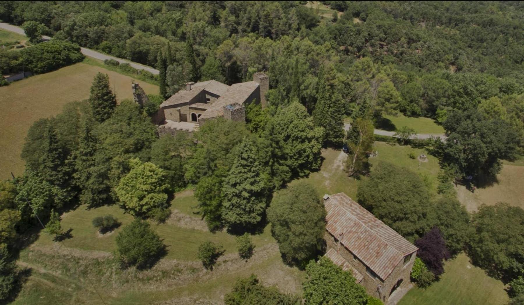 Sant Miquel de Campmajor Castell In Gironaヴィラ エクステリア 写真