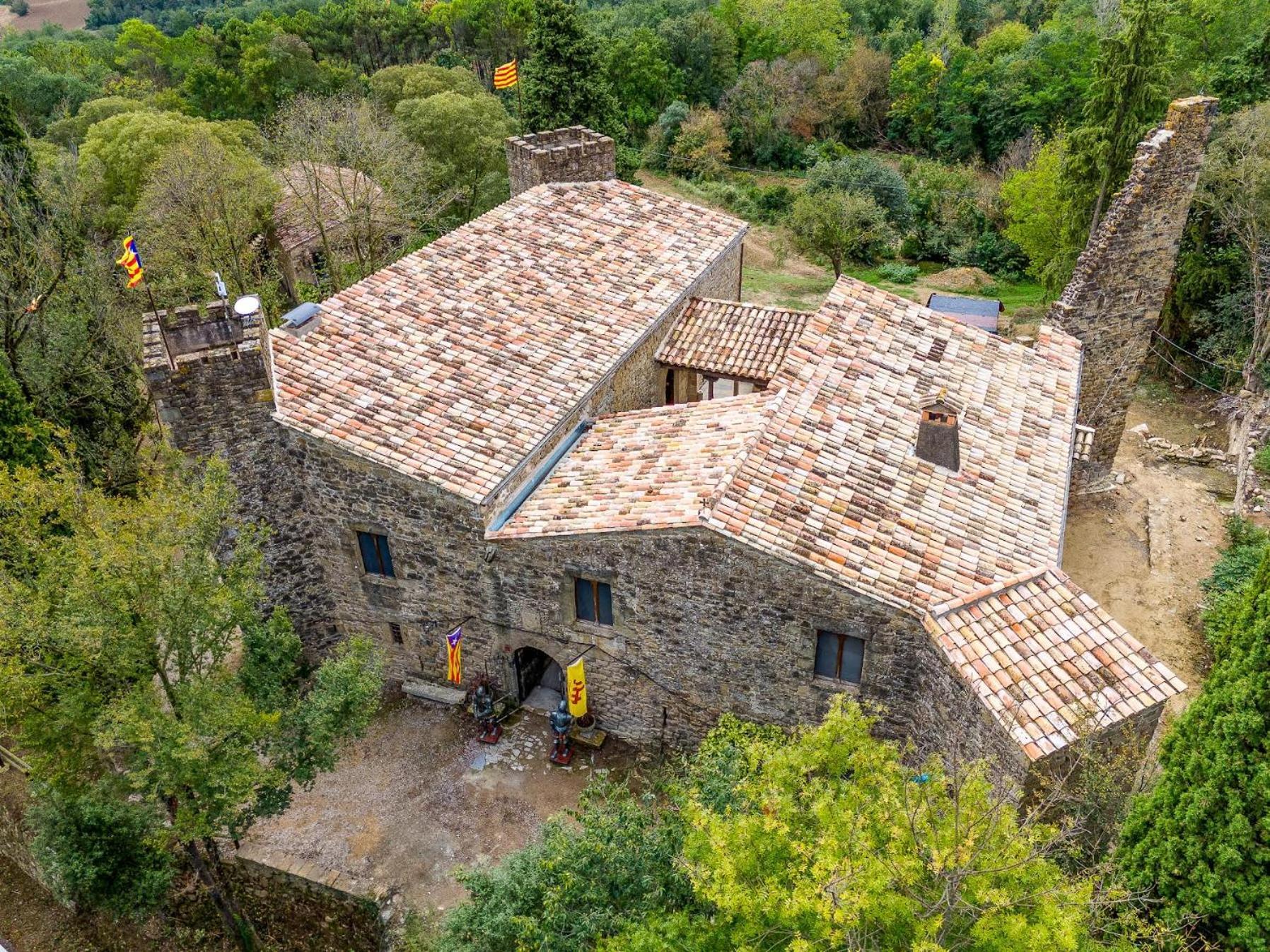 Sant Miquel de Campmajor Castell In Gironaヴィラ エクステリア 写真